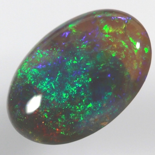 SOLID SEMI BLACK OPAL Moss pattern, sparkling moss green over blue